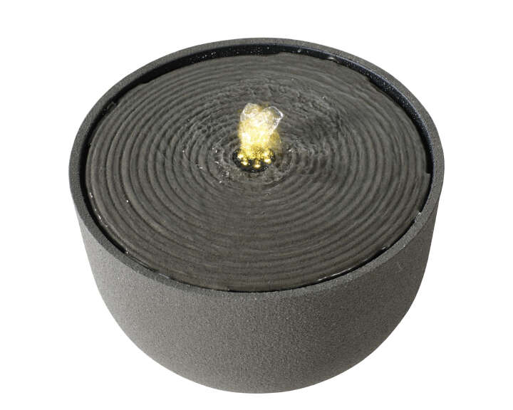 LUMINEO Springbrunnen Outdoor Steinoptik